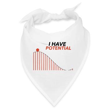 I HAVE POTENTIAL - Bandana - Weiß - Vorne