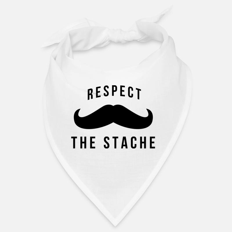 Respect The Stache - Schnurrbart Schnurri Bart Bandana