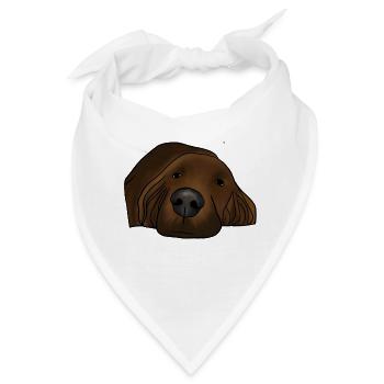 Irish setter - Bandana - Weiß - Vorne