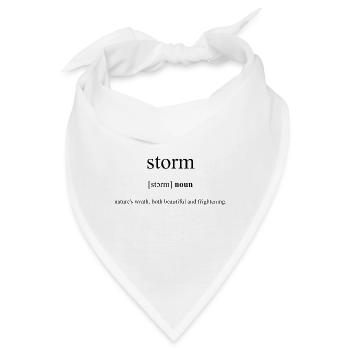 Storm (Gewitter) Definition Dictionary - Bandana - Weiß - Vorne