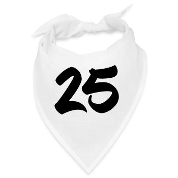 25 - Bandana - Weiß - Vorne