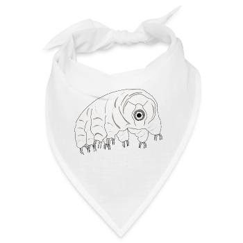Tardigrade water bear - Bandana - Weiß - Vorne
