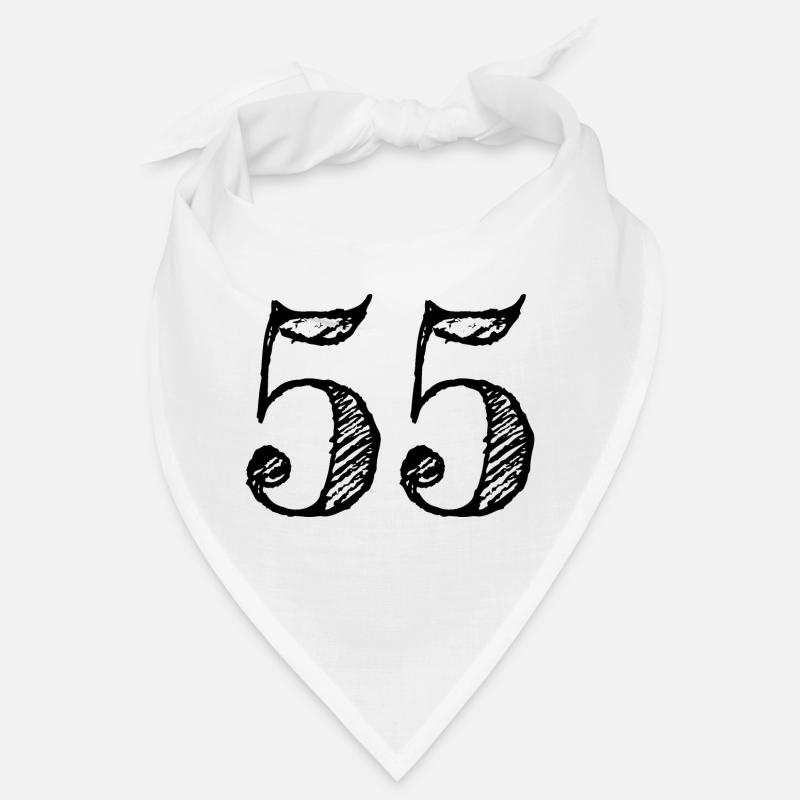 Chiffre 55 cinquante-cinq (handdrawn) Bandana