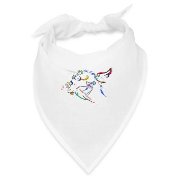 Fantasie Fisch - Bandana - Weiß - Vorne