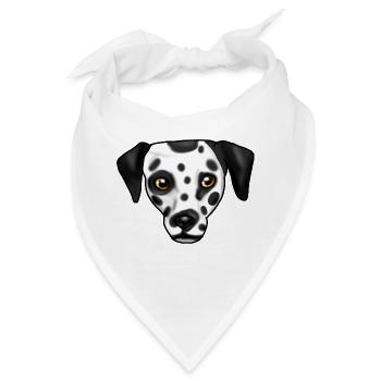 Dalmatiner - Bandana - Weiß - Vorne