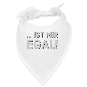Ist mir egal - Bandana - Weiß - Vorne