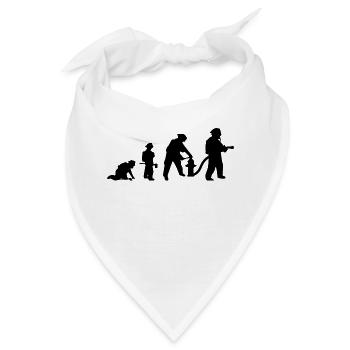 Evolution des Feuerwehrmanns - Bandana - Weiß - Vorne