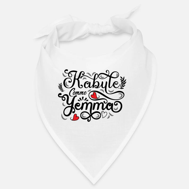 Kabyle comme yemma - Bandana - blanc