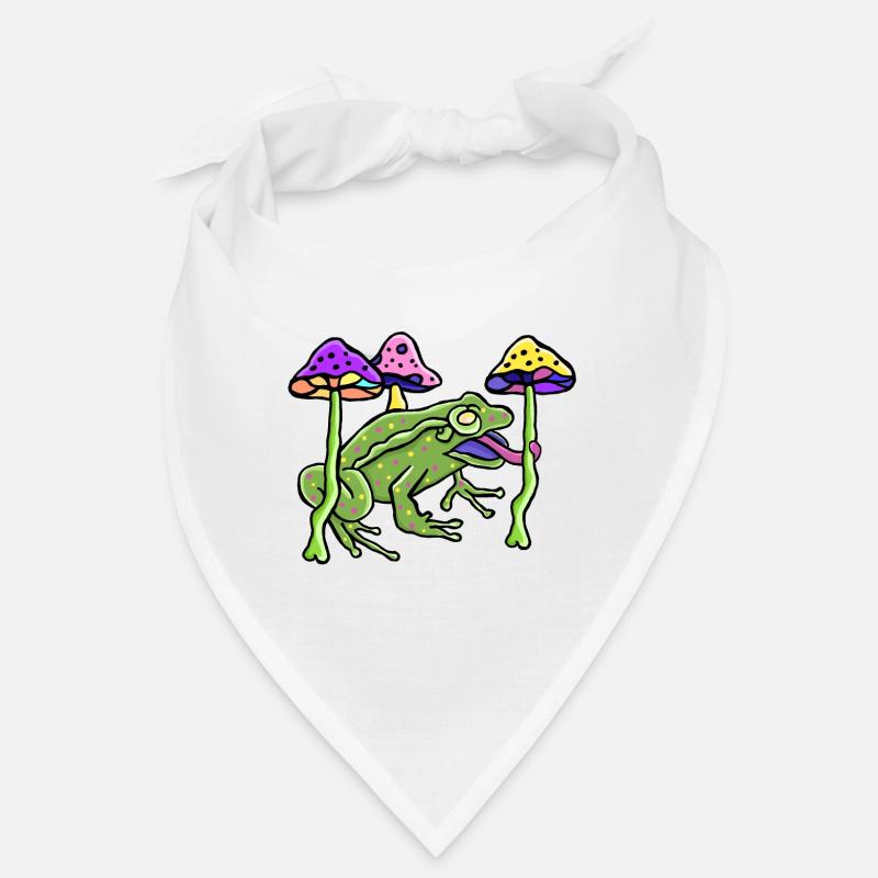 Psychoactive mushrooms with frog Bandana