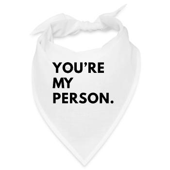 Du bist meine Person Greysanatomy - Bandana - Weiß - Vorne