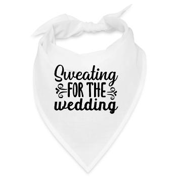Schwitzen für die Hochzeit - Bandana - Weiß - Vorne