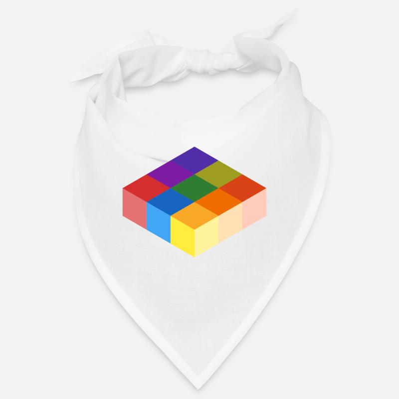 Grille cube - Bandana - blanc