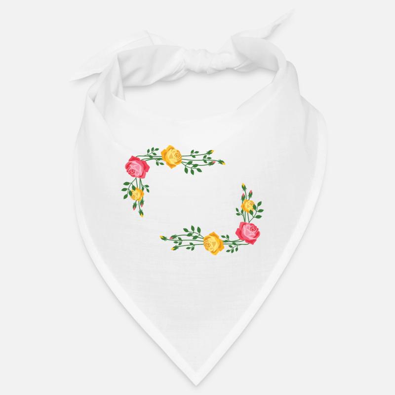 Flowers wreath frame Bandana