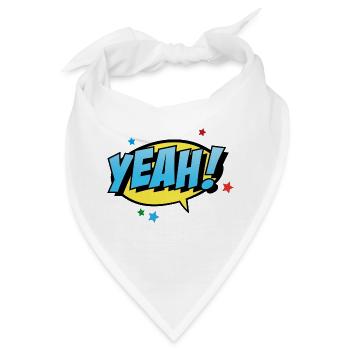 Yeah. - Bandana - Weiß - Vorne
