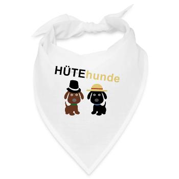 HÜTEhunde - Bandana - Weiß - Vorne