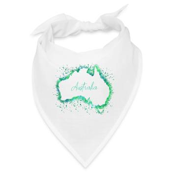 Australien - Bandana - Weiß - Vorne