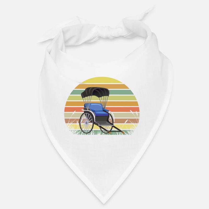 Rickshaw Sunset Retro Meadow Bandana