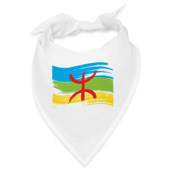 Amazigh Flagge (Amazigh inside) - Bandana - Weiß - Vorne