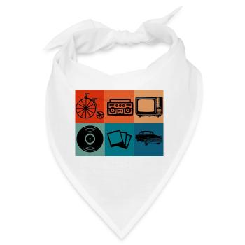Vintage - Bandana - Weiß - Vorne