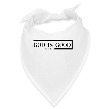 god is good - christliche klamotten - Bandana - Weiß - Vorne