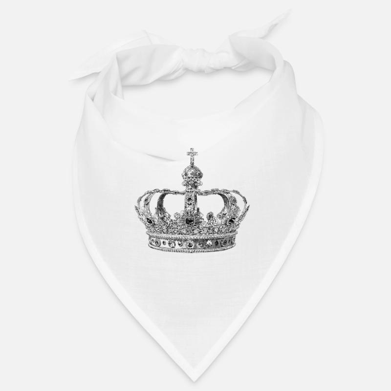 Krone - Bandana - Weiß