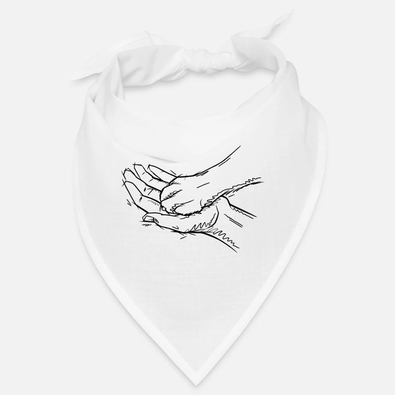 Gib Pfote - Bandana - Weiß