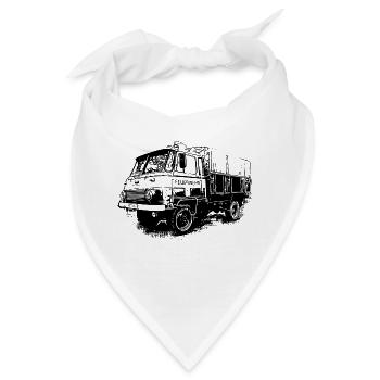 Robur Pritsche LO LD IFA Feuerwehr - Bandana - Weiß - Vorne