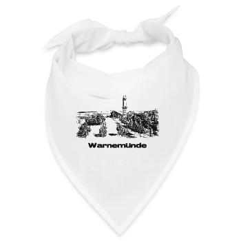 Rostock Warnemünde - Bandana - Weiß - Vorne