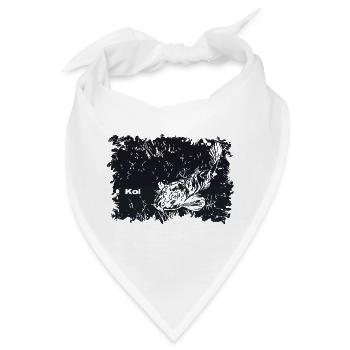Koi Karpfen - Bandana - Weiß - Vorne