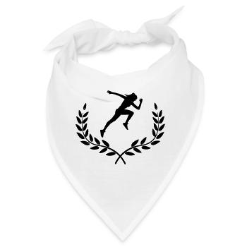 Sprinter in Lorbeerdekoration - Bandana - Weiß - Vorne
