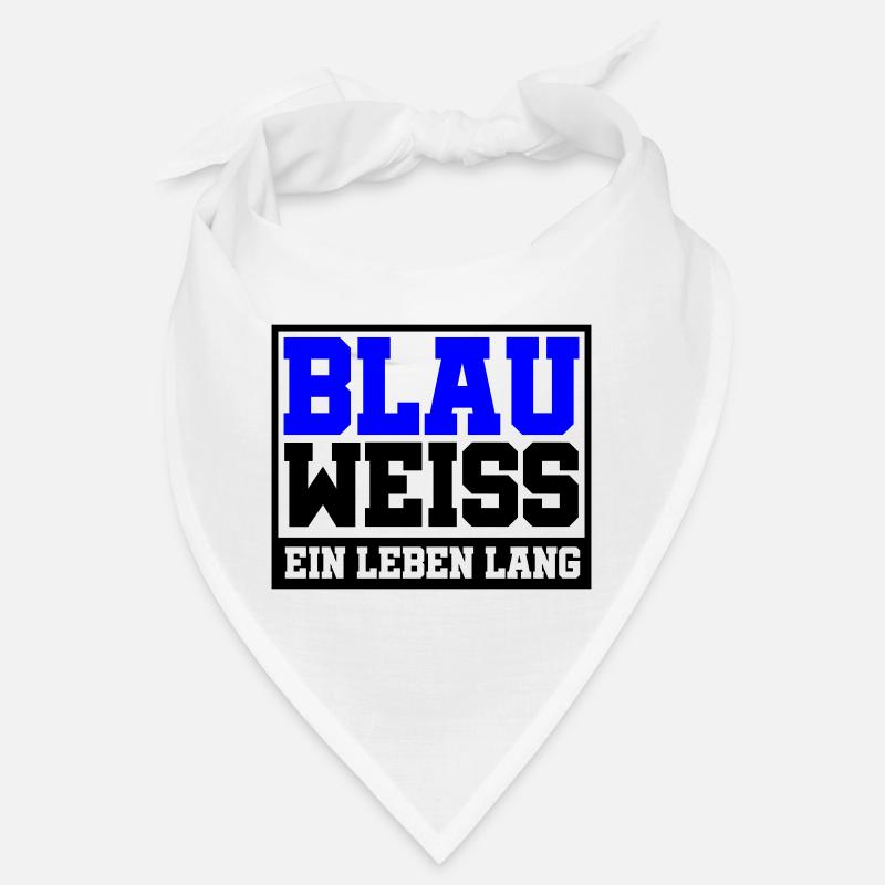 Blau Weiss ein Leben Lang | Farben änderbar Bandana