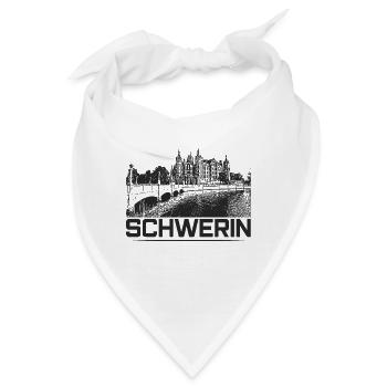 Schwerin - Schweriner Schloss - Bandana - Weiß - Vorne