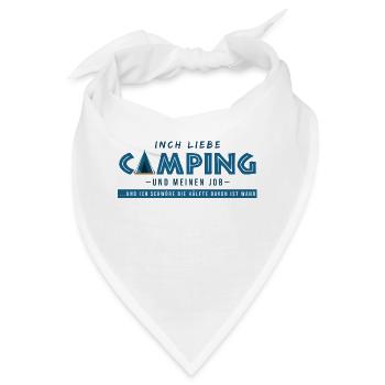 campen arbeit campingwagen lustige sprüche camper - Bandana - Weiß - Vorne