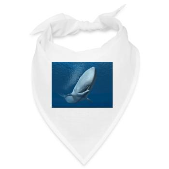 Pottwal, Wal, Walfisch, Geschenkidee - Bandana - Weiß - Vorne
