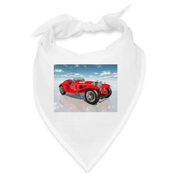 Rennwagen aus den 1920er Jahren - Bandana - Weiß - Vorne