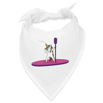 Einhorn Stand Up Paddle - Bandana - Weiß - Vorne