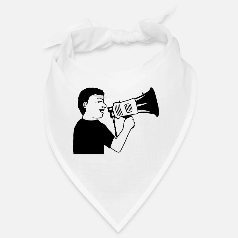 Mégaphone de démonstration en colère Bandana