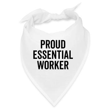Stolzer Essential Worker - Bandana - Weiß - Vorne
