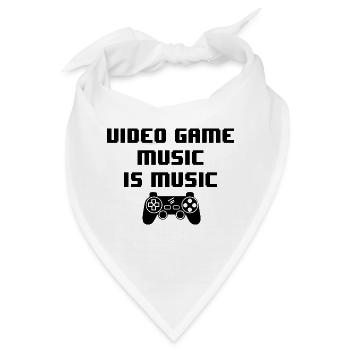 Video Game Is Music Video Game Player Nerd Geek Pc - Bandana - Weiß - Vorne