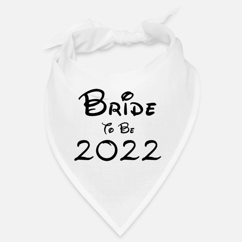 Braut wird 2022 Black Font Bandana