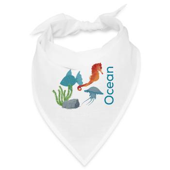 Ocean - Bandana - Weiß - Vorne