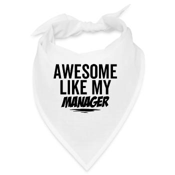 Großartig wie mein Manager - Bandana - Weiß - Vorne