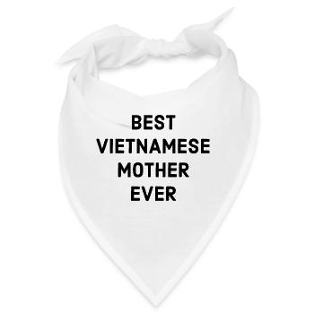 Vietnamesische Mutter - Bandana - Weiß - Vorne