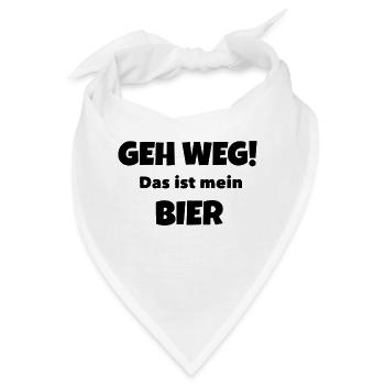 Mein Bier! - Bandana - Weiß - Vorne