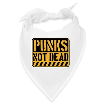 punks not dead Zitat - Bandana - Weiß - Vorne
