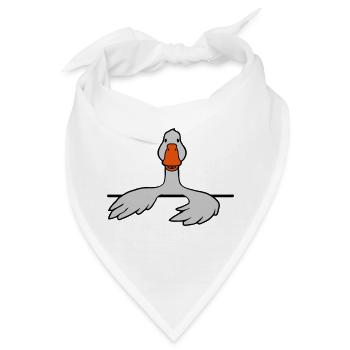 Hinter Mauer Gans Comic - Bandana - Weiß - Vorne