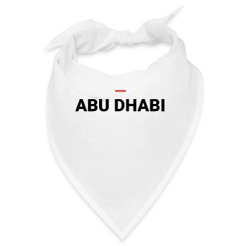 Abu Dhabi – Typografie der Emirate - Bandana - Weiß - Vorne