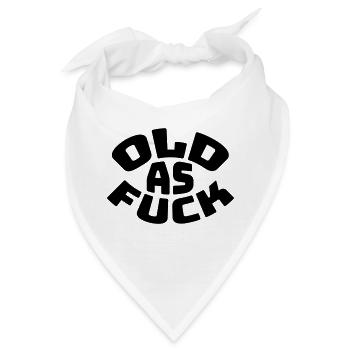 old AF Text Logo - Bandana - Weiß - Vorne