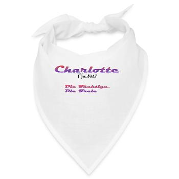 Charlotte - Bandana - Weiß - Vorne