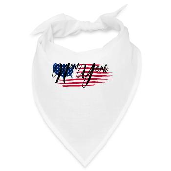 New York - Bandana - Weiß - Vorne